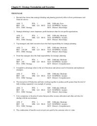 Management Chapter 8 All The Following Are Porters Competitive