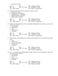 Management Chapter 8 These functional-level strategies are consistent with