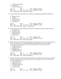 Management Chapter 12 While on a job interview for an administrative position