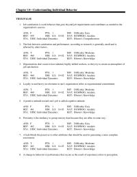 Management Chapter 14 Organizing the selected data into patterns for interpretation&nbsp;