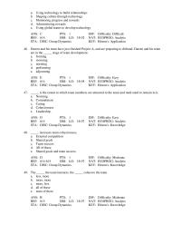 Management Chapter 18 Which of the following is NOT a characteristic of team