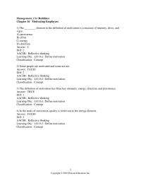 Management Chapter 16 In Maslow’s hierarchy of needs theory