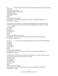 Management Chapter 18 Every March, Bill, who owns and operates a small