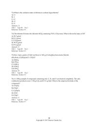 Chemistry Chapter 3 The analysis of 0.246 g of organic compound gives