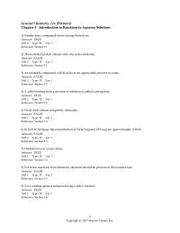 Chemistry Chapter 5 A net ionic equation is obtained when the ions forming&nbsp;