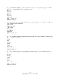 Chemistry Chapter 6 A sample of gas weighs 0.250 g and occupies
