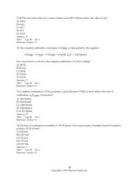 Chemistry Chapter 7 Determine The Enthalpy Change The Following Equationcl2g