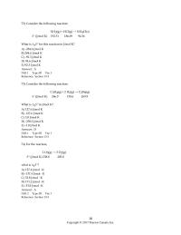 Chemistry Chapter 13 At 2500 K the value of the equilibrium constant
