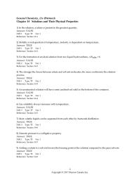 Chemistry Chapter 14 Canada Inc36 Which The Following Correct Statement