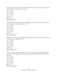 Chemistry Chapter 18 Write the solubility product constant expression