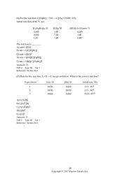 Chemistry Chapter 20 The Rate Will Decrease Factor 1900b The