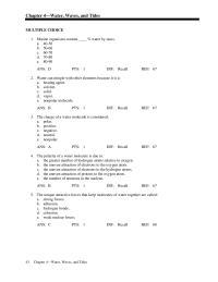 Biology & Life Sciences Chapter 4 water, waves, and tides match the ph value with&nbsp;