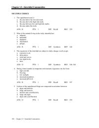 Biology & Life Sciences Chapter 13 the moisture source with the vertical sandy beach