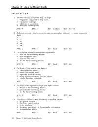 Biology & Life Sciences Chapter 18 the characteristic with the most closely associated diversity