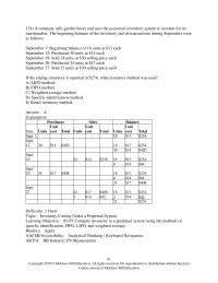 Accounting Chapter 5 January Were Asfollowsjanuary Beginning Balance Units 13