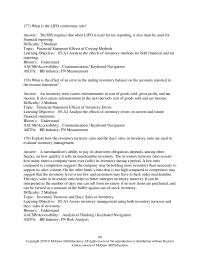 Accounting Chapter 5 Analyze The Effects Inventory Errors