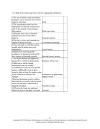 Accounting Chapter 6 Define Internal Control And Identify Its Purpose