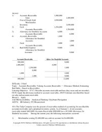 Accounting Chapter 7 No reproduction or distribution without the prior written