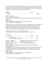 Accounting Chapter 8&nbsp;Explain depreciation for partial years and changes in estimates