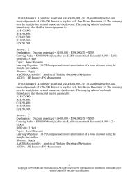 Accounting Chapter 10 A company issued 10-year, 7% bonds with a par value