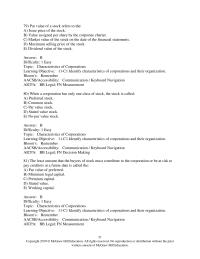 Accounting Chapter 11 The total amount of cash and other assets received