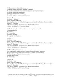 Accounting Chapter 13 The ability to generate future revenues and meet long-term&nbsp;