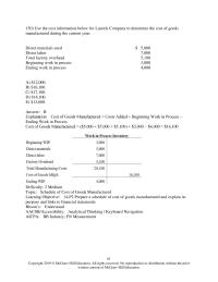 Accounting Chapter 14&nbsp;Use the cost information below for Sundar Company to determine