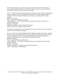 Accounting Chapter 14 The Following Costs Are Incurred