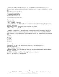 Accounting Chapter 15 Morris Company Applies Overhead Based
