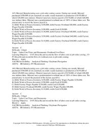 Accounting Chapter 15 Direct Labor 12 20 Factory Overhead 18