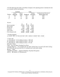 Accounting Chapter 15 Labor Cost Flows And Documents Overhead cost Flows learning