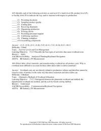 Accounting Chapter 17 Finishing Rate Based Direct Labor Hours answer Assembly
