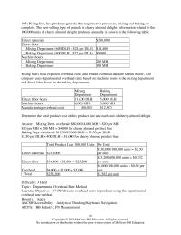 Accounting Chapter 17 Compute The Approximate Overhead Cost Per Unit