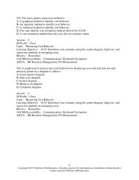 Accounting Chapter 18 A method that estimates cost behavior by using just the highest