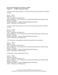 Accounting Chapter 19 Given The Following Data Total
