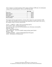Accounting Chapter 19 Compute Production Cost Per Unit Under Absorption