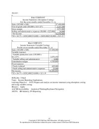 Accounting Chapter 19 Sixty Percent Total selling And Administrative Expenses Are
