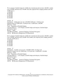 Accounting Chapter 21 A company’s flexible budget for 12,000 units of production showed&nbsp;