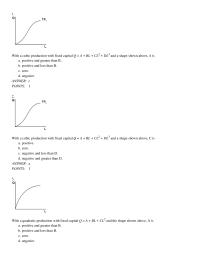 Economics Chapter 6 With Cubic Production With Fixed Capital Cl2