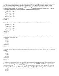 Economics Chapter 12 Bertrand Paradox That Outcome resembling Perfect Competition May