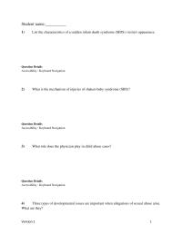 Criminal Law Chapter 11 What role does the physician play in child abuse cases?