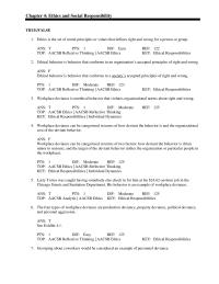 Management Chapter 4 1 Managers Can Use Integrity Tests To