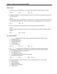 Management Chapter 4 Historically Responsibility Means Making Profit Producing