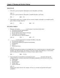 Management Chapter 5 Which The Following The