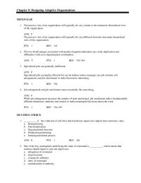 Management Chapter 9 The Core Philosophy Upon Which The Job