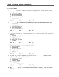 Management Chapter 9 Except for the core business activities that&nbsp;