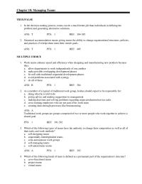 Management Chapter 10 What Can Management Promote Group Cohesiveness a Have