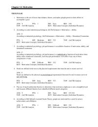 Management Chapter 13 1 Reinforcement Theory Says Behavior Function Of