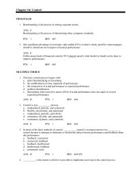 Management Chapter 16 The is the most important reason for calculating