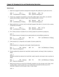 Management Chapter 18 1 The single characteristic of service quality